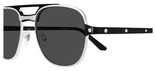 Cartier CT0477S men Silver Geometric Sunglasses