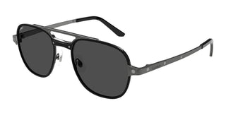 Cartier Santos De Cartier Ct0477s Men Black Geometric Sunglasses