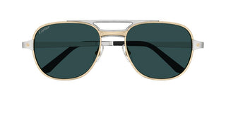 Cartier Santos De Cartier Ct0477s Men Gold Geometric Sunglasses