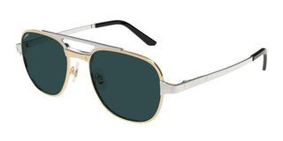 Cartier Santos De Cartier Ct0477s Men Gold Geometric Sunglasses