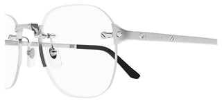 Cartier Ct0478o Men Silver Pantos Eyeglasses