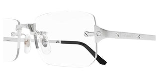 Cartier Ct0479o Men Silver Squared Eyeglasses