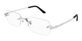 Cartier Ct0479o Men Silver Squared Eyeglasses