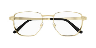 Cartier Ct0480o Men Gold Squared Eyeglasses