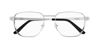 Cartier Ct0480o Men Silver Squared Eyeglasses