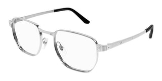 Cartier Ct0480o Men Silver Squared Eyeglasses