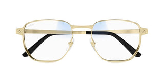 Cartier Santos de Cartier CT0480S men Gold Squared Sunglasses