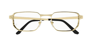 Cartier CT0481O men Gold Rectangle Eyeglasses