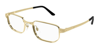 Cartier CT0481O men Gold Rectangle Eyeglasses