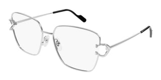 Cartier CT0486O women Silver Cat Eye Eyeglasses