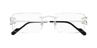 Cartier CT0488O men Silver Squared Eyeglasses