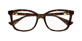 Cartier Ct0493o Women Havana Squared Eyeglasses