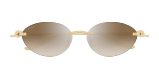 Cartier Panthère De Cartier Ct0504s Women Gold Round Sunglasses