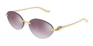 Cartier CT0504S women Gold Round Sunglasses