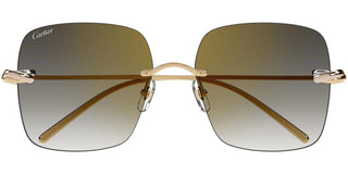 Cartier CT0508S - LIMITED women Gold Oversize Sunglasses