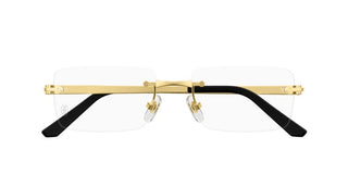 Cartier CT0511O men Gold Squared Eyeglasses