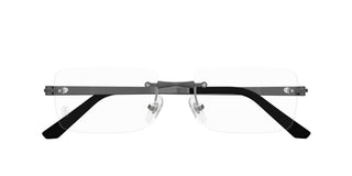 Cartier CT0511O men Silver Squared Eyeglasses