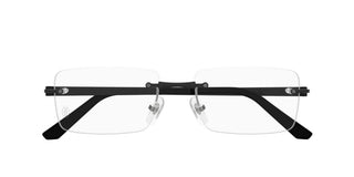 Cartier CT0511O men Black Squared Eyeglasses