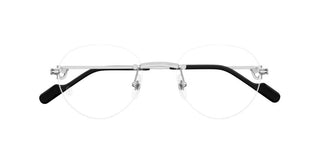 Cartier Ct0514o Unisex Silver Round Eyeglasses