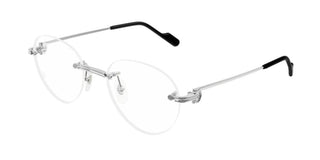 Cartier Ct0514o Unisex Silver Round Eyeglasses