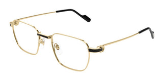 Cartier CT0518O men Gold Squared Eyeglasses