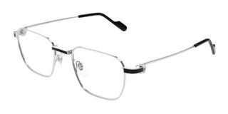 Cartier CT0518O men Silver Squared Eyeglasses