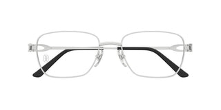 Cartier CT0519O men Silver Squared Eyeglasses