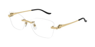 Cartier CT0522O women Gold Squared Eyeglasses