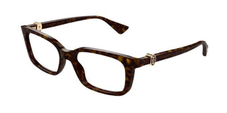 Cartier CT0525O women Havana Squared Eyeglasses