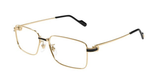 Cartier CT0527O men Gold Squared Eyeglasses