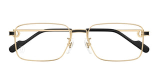 Cartier Ct0527o Men Gold Squared Eyeglasses