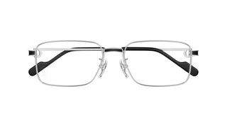 Cartier CT0527O men Silver Squared Eyeglasses