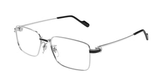 Cartier CT0527O men Silver Squared Eyeglasses