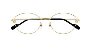 Cartier CT0528O women Gold Round Eyeglasses