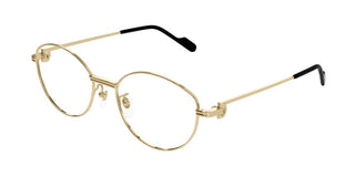 Cartier CT0528O women Gold Round Eyeglasses