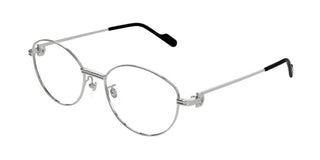 Cartier Ct0528o Women Silver Round Eyeglasses