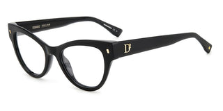 Dsquared2 D2 0070 Women Black Cat Eye Eyeglasses