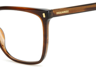 Dsquared2 D2 0115 women Brown Squared Eyeglasses