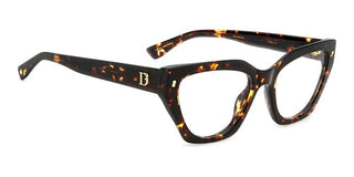 Dsquared2 D2 0117 women Havana Geometric Eyeglasses