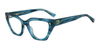 Dsquared2 D2 0117 women Blue Geometric Eyeglasses