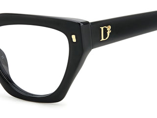 Dsquared2 D2 0117 women Black Geometric Eyeglasses