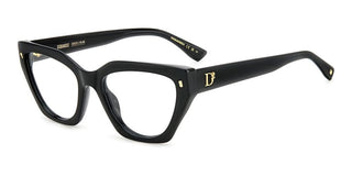 Dsquared2 D2 0117 women Black Geometric Eyeglasses