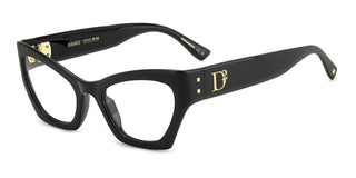 Dsquared2 D2 0133 women Black Cat Eye Eyeglasses