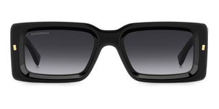 Dsquared2 D2 0142/S men Black Rectangle Sunglasses