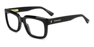 Dsquared2 D2 0144 Men Black Rectangle Eyeglasses