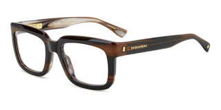 Dsquared2 D2 0144 Men Brown Rectangle Eyeglasses