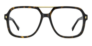 Dsquared2 D2 0145 men Havana Squared Eyeglasses