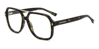 Dsquared2 D2 0145 men Havana Squared Eyeglasses