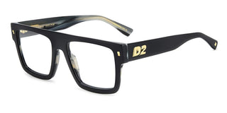 Dsquared2 D2 0147 Men Black Rectangle Eyeglasses