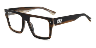 Dsquared2 D2 0147 Men Brown Rectangle Eyeglasses